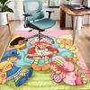 1pc Strawberry Princess4 Design Area Rug - Non-Slip, Soft & Cozy Floor Mat for Living Room, Bedroom, Office - Indoor/Outdoor Decorative Carpet