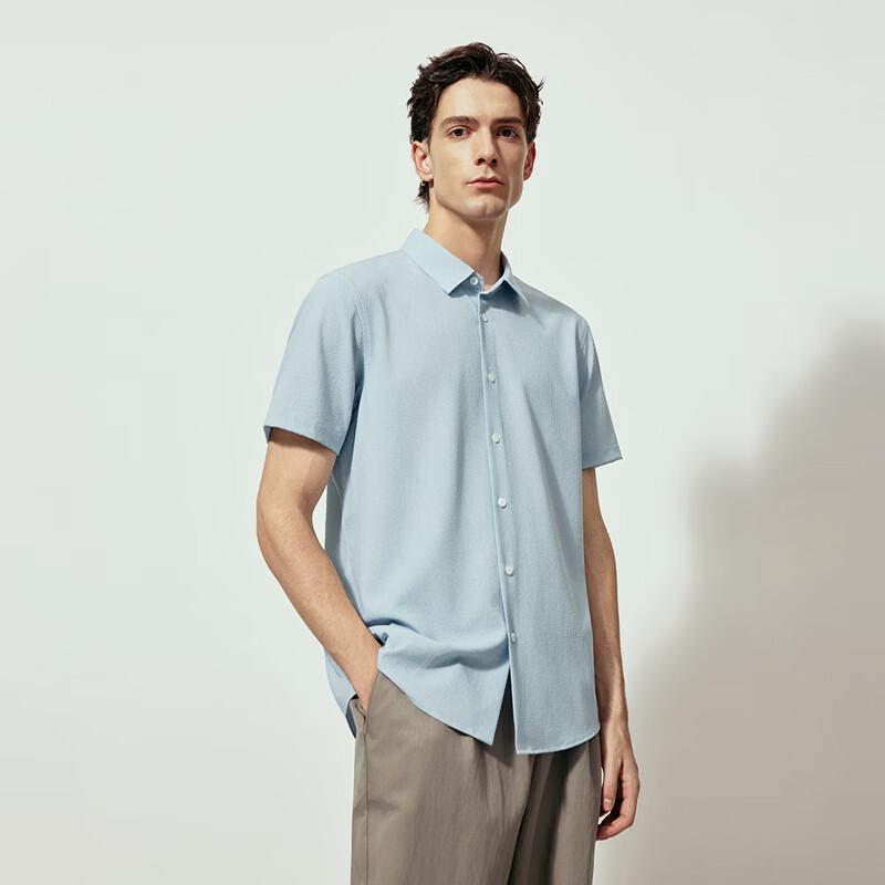 EMZ Men s Cooling Wrinkle-Resistant Short-Sleeve Shirt L