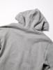 Champion Hooded Sweatshirt with Lined Rib Fleece and Embroidered Oxford Size M (Previous Model) Men's Logo, Gray, (C3-L121)