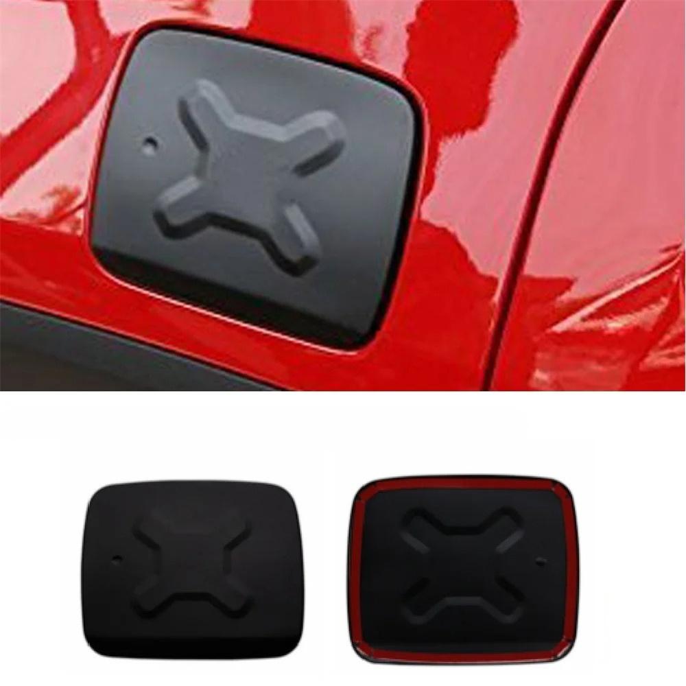 Černý vnější kryt plnicího hrdla paliva Dvířka Kryt palivové nádrže Lišta Dekorace Vhodné pro Jeep Renegade 15-18
