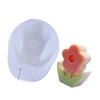 Handmade 3D Silicone Flower Mold Environmentally Friendly Flower Shaped Silicone Mold for DIY Crafts 58x69x32mm