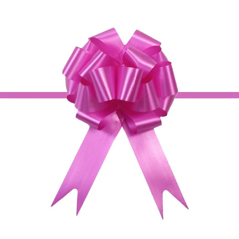 30pcs Christmas Garland Flower Ribbon Holiday Wedding Party Gift Box Packaging Ribbon Stereoscopic Spherical Hand Pulled Flower