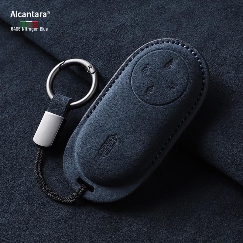 Compatible with Zun Jie M9, Wenjie M8/M7, Xiang Jie S9: Zhi Jie Suede Full Coverage Bluetooth Remote Case.