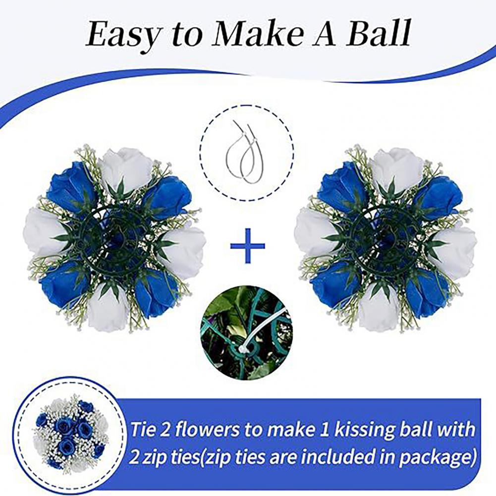 Palla di Fiori per Matrimonio per Centrotavola Fiori Artificiali Palla di Rose Composizione Bouquet per Matrimonio, Festa, San Valentino, Decorazione Domestica
