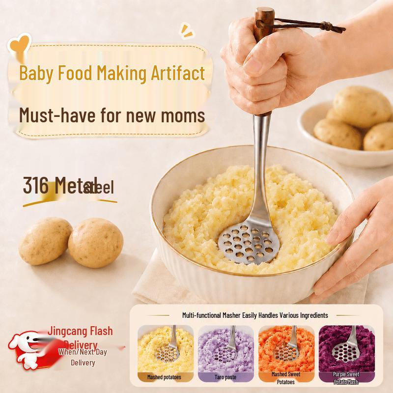 Premium 316 Stainless Steel Potato Masher