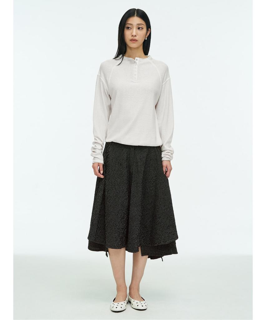 Anggae Multi Panel Skirt Black