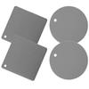 4PCS Silicone Mats Hot Pot Holders Drying Mat Potholders Kitchen Tools Heat Resistant Non-slip Durable Silicone Trivets Mat