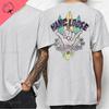 Hawaiian Style Mens Casual Tshirt Island Hanging Pine Shaka Surfboard Mens and Womens White Cotton Tee Retro Beach Surf Tops