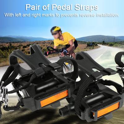 Fahrrad Rutschfeste Pedalschlaufen Rennradpedale Lagerpedal Bindeband Fahrradpedale Gürtel Fahrradzubehör