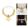 Blingbling Waist Belt Stylish Carved Floral Waist Chain Belt Elaborate Chain Belly Chain for Wedding Waist Chain