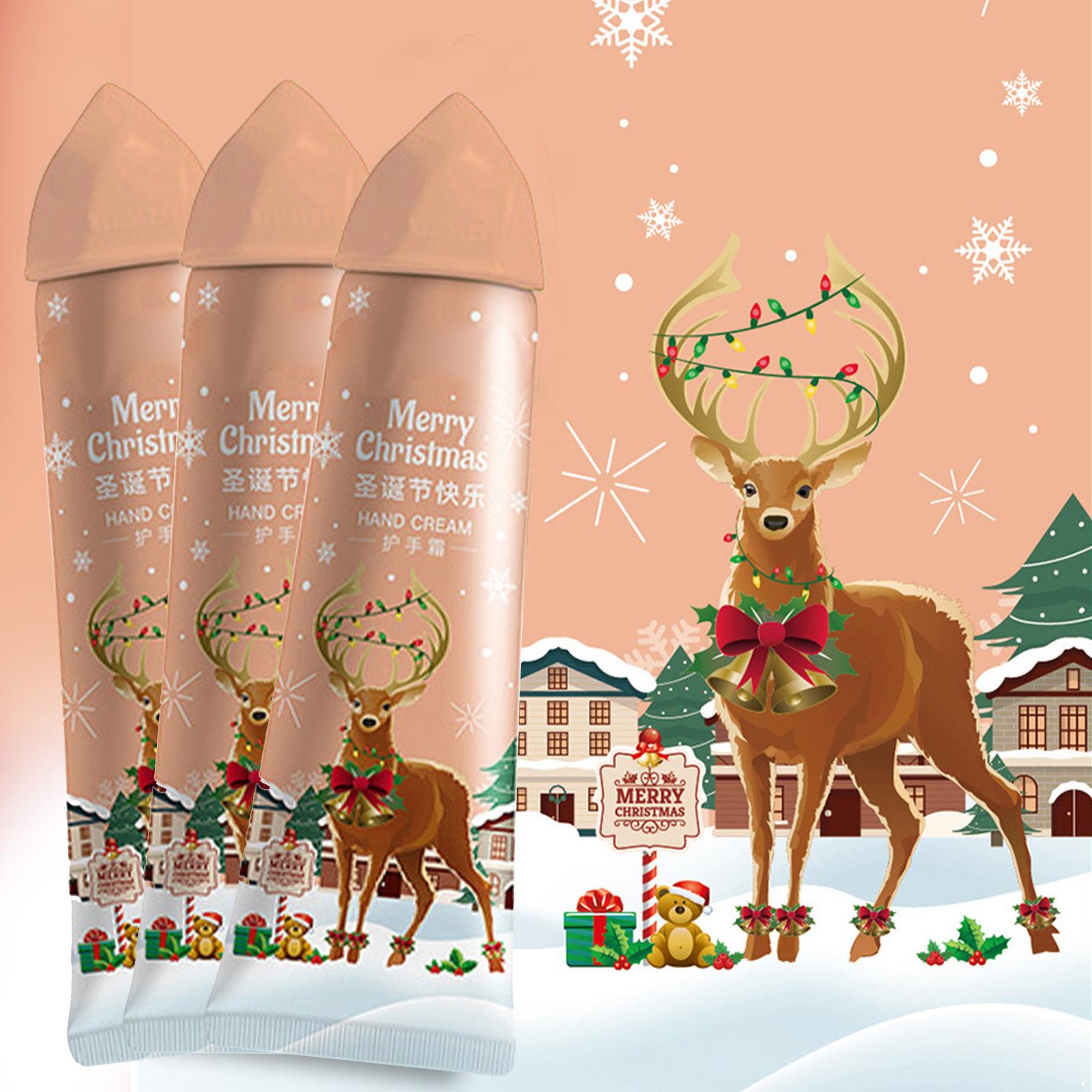 

Holiday Hand Cream Trio Winter Care Moisturizing Gift Set Travel Friendly Hand Lotion for Nourishment and Dry Skin One Size