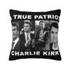 Decorative Pillowcase Charlie Kirk A True Patriot Merchandise Car Pillow Case Cover Zipper Multi Size