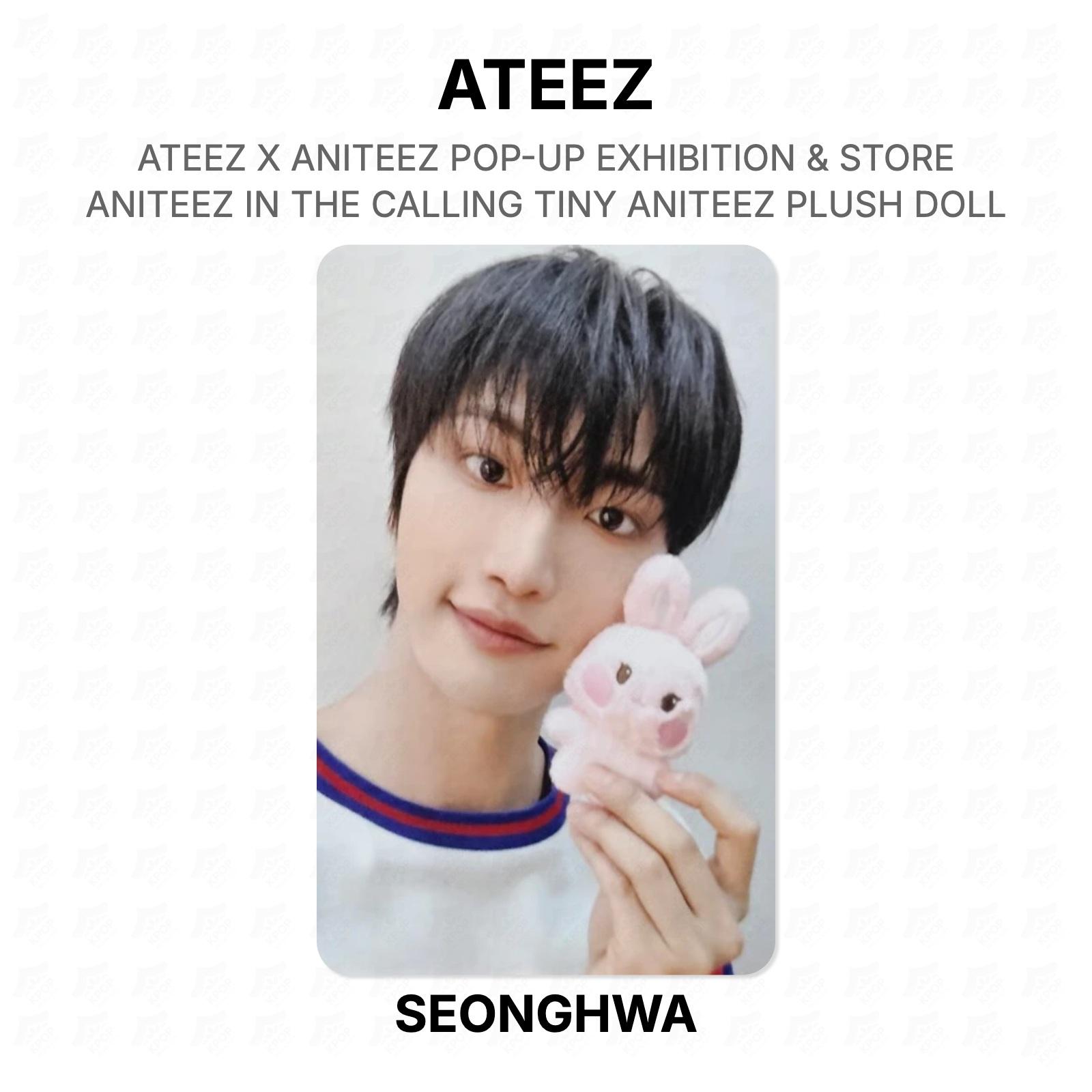 ATEEZ X ANITEEZ ВЫСТАВКА-ПРОДАЖА ANITEEZ IN THE CALLING ПЛЮШЕВАЯ КУКЛА TINY ANITEEZ Официальная фотокарточка SEONGHWA
