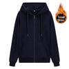 Men's 100% Cotton Hooded Zipper Cardigan Sweatshirt - 2025 Autumn/Winter Casual Loose Fit Jacket for Couples