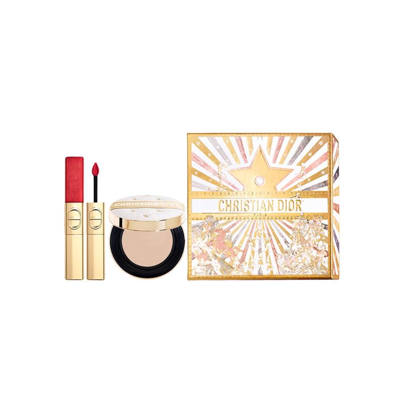 DIOR Cushion Lip Glaze#999+Yellow Cushion#0N белый