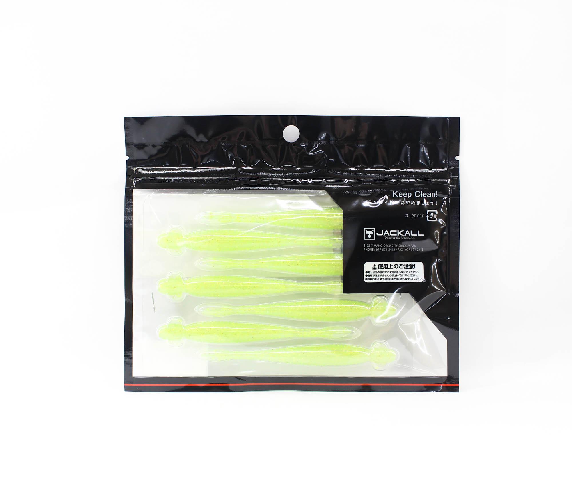 Leurre Souple Jackall I Shad Clio 3.5 Pouces - Coloris Rose Clair (Sight Clear Pink) - Lot De 7