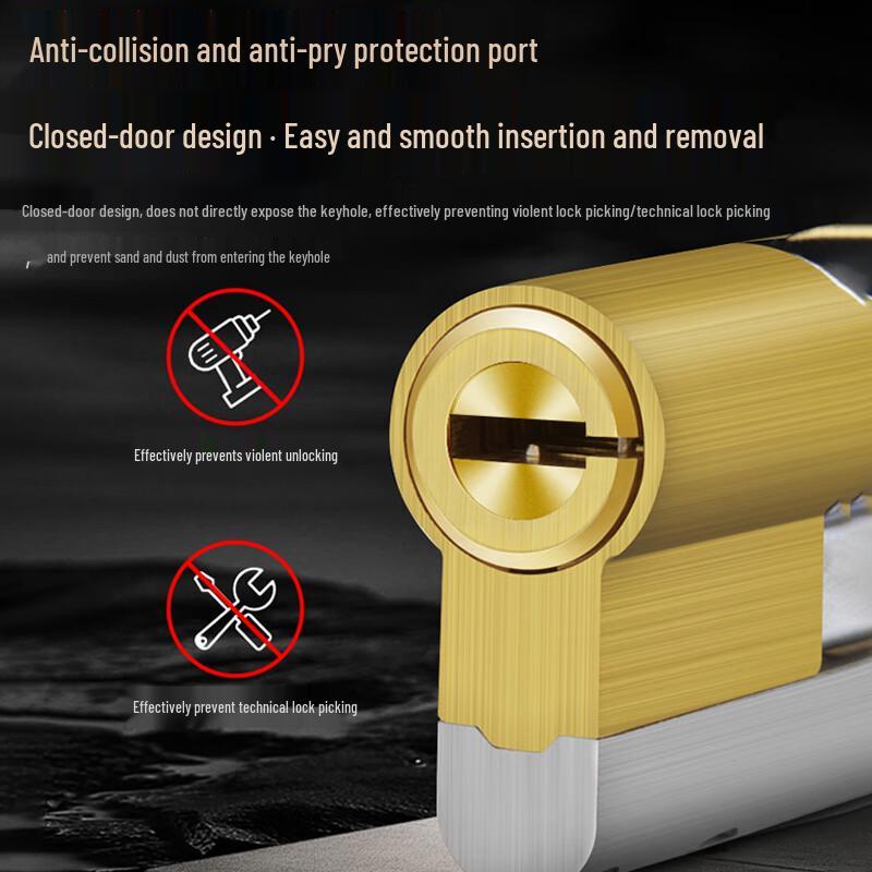 Qigu Zongheng SK100C Super C-Grade Anti-Theft Copper Door Lock Cylinder