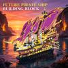 2077PCS Pirate Ship Building Blocks Future Number Boat Model Assembly Bricks Toys Desktop Decoration Kid Adult Holiday Gifts