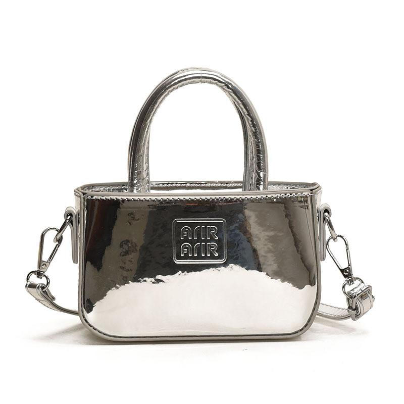 Stylish Minimalist Mini Handbag Kids Teens Laser Shiny Finish Patterns Unique