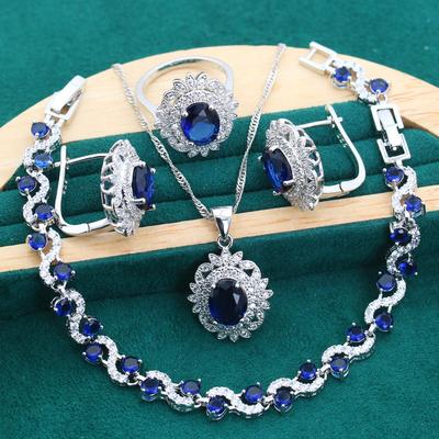 Luxe European and N Style Zircon Set Jewelry Earrings Rings Bracelets Necklaces Mothers Day Gifts