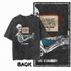 G36 Men's Cotton Crew Neck T-Shirt with Skull Print on the Back