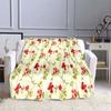 Rose Floral Blanket Soft Warm Print Throw Blanket Lightweight for Kids Adults Women Gift Super Soft for Bed Couch Sofa Blanket
