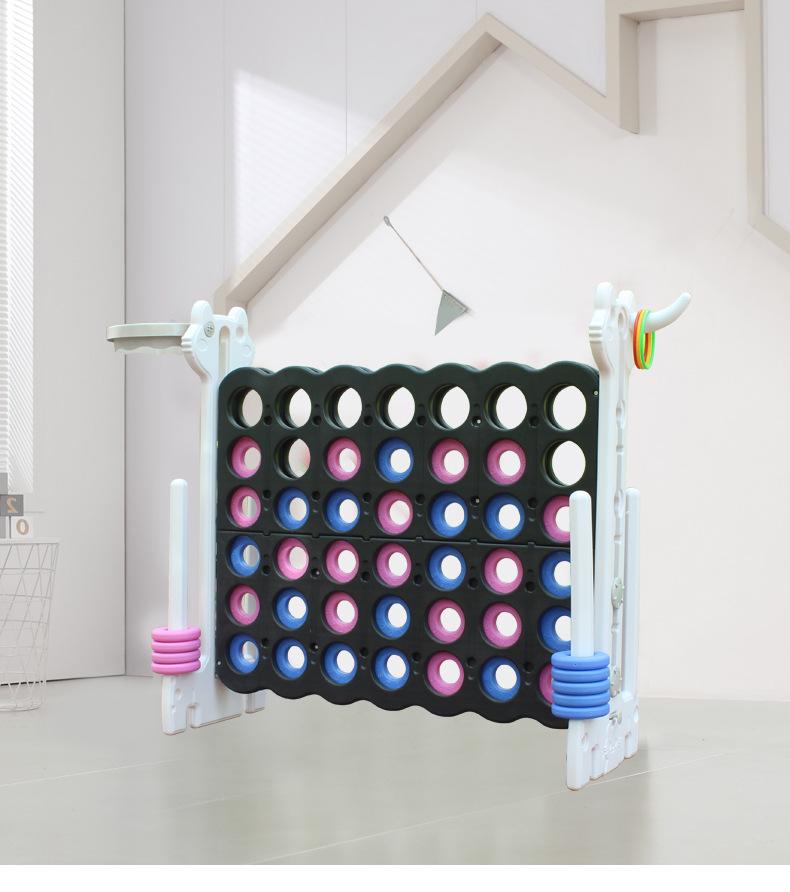 Adjustable 3D Five-in-a-Row Game for Kids - Educational Fun for Indoor & Outdoor Play