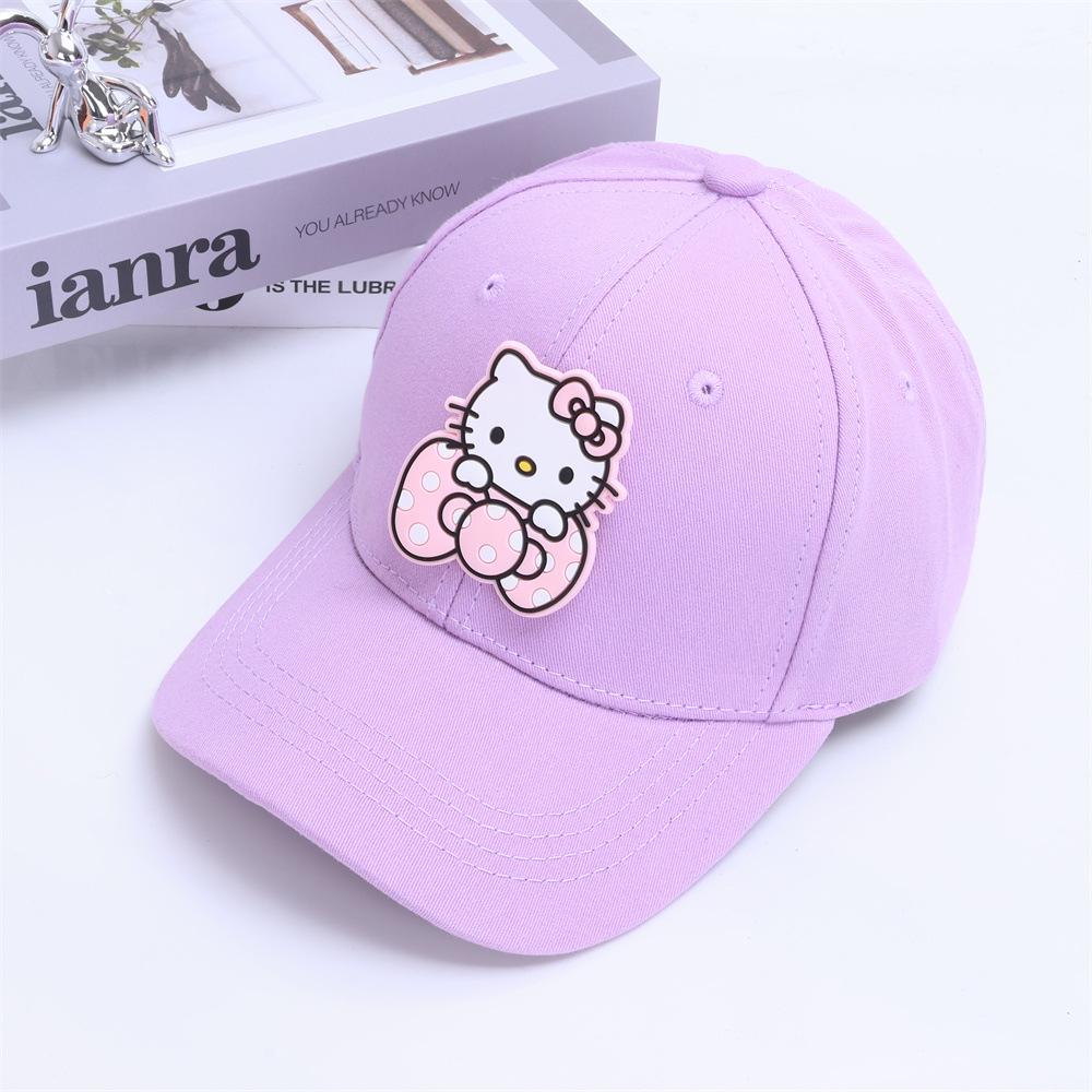 Girls' Spring and Summer Princess Sun Protection Cat Baseball Cap