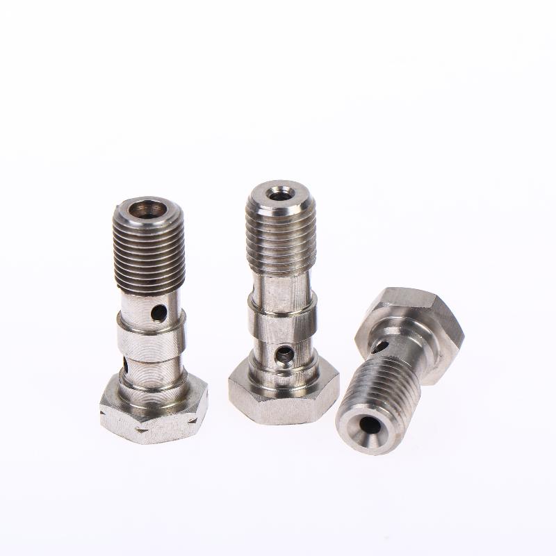 Kohlenstoffstahl Motorrad Bremssattel Hohlschraube Entlüfterschraube Nippel M10x1.0mm 1.25mm für Cruiser Motorräder