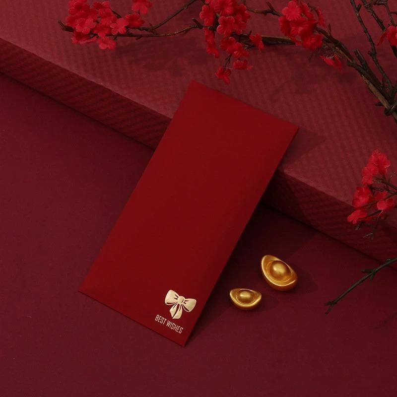 Hot Sale 6Pcs/Pack Chinese Red Envelope New Year Spring Festival Children Lucky Money Envelopes Red Packet Gift Envelope Red Bag