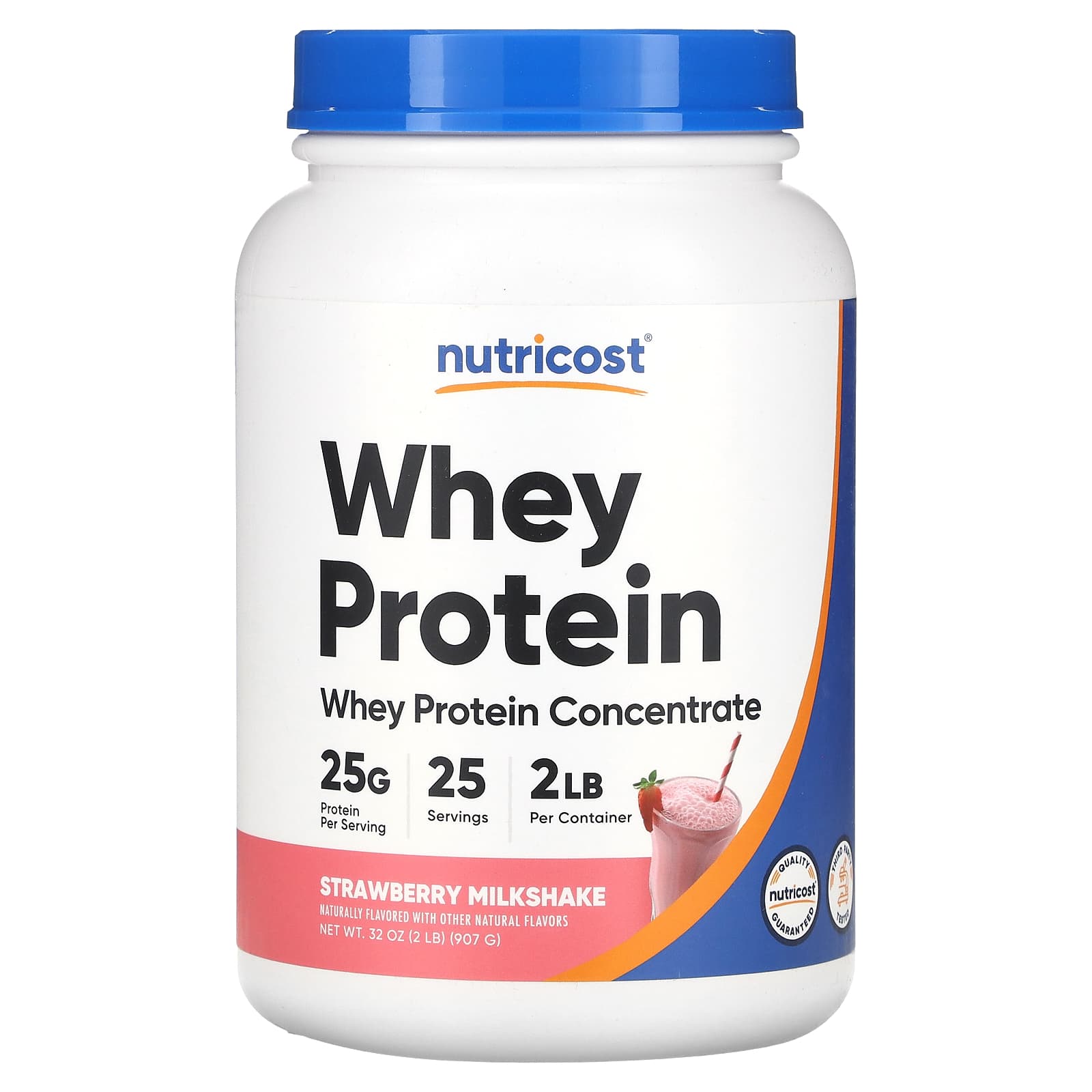 

Nutricost, Whey Protein Concentrate, Strawberry Milkshake, 2 lb (907 g)