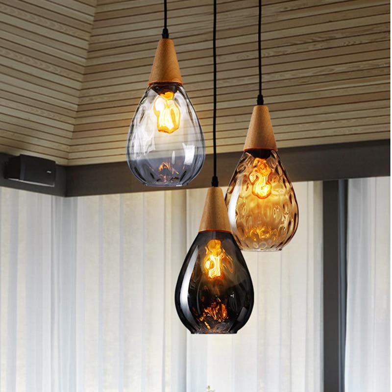 Modern Creative European Water Wave Glass Chandelier LED E27 Living Room Dining Room Kitchen Cafe Interior Lighting Fixture