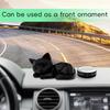 3D Printed Cat Figurine Minimalist Sleeping Black Cat Ornament Office Desktop Pet for Home Desk Car Dashboard Decor