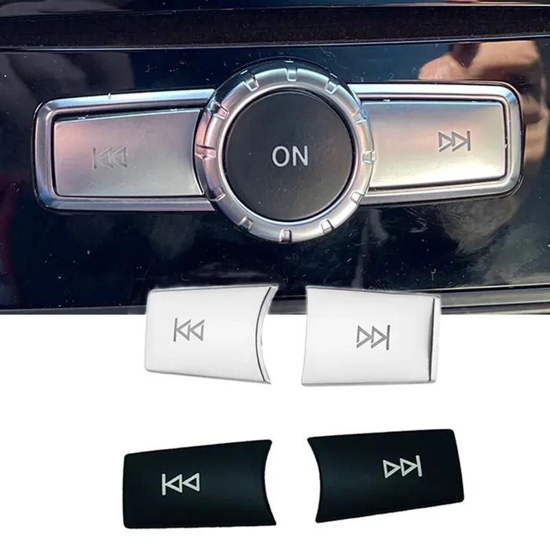 Bilkonsol Multimedia Volymknapp Trim Sekvensöverdrag Klistermärke För Mercedes Benz A B C E GLA CIA ML GL SLK W176 W245 W204 W212