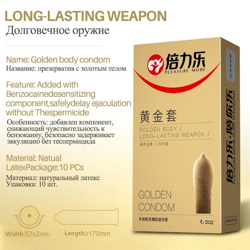 Condoms For Man 50 Pcs Gold Thicken Lasting Long Delay Gay Natural Latex Penis Sleeve Contraception Condoms For Men Sex Product