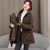Winter New Big Fur Collar Korean Version Fashionable Versatile Padded Jacket Loose Coat