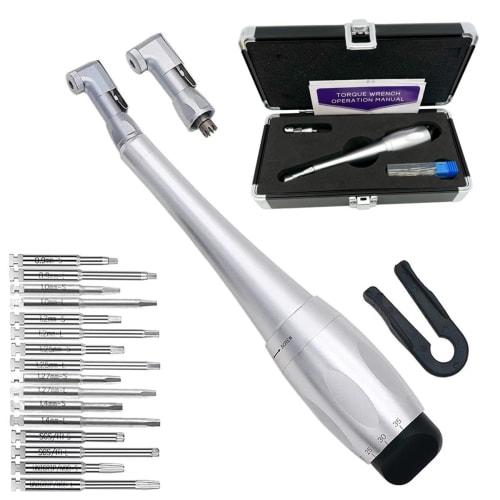 Dental Universal Implant Torque 16-Piece Driver Wrench with Spare Latch Head