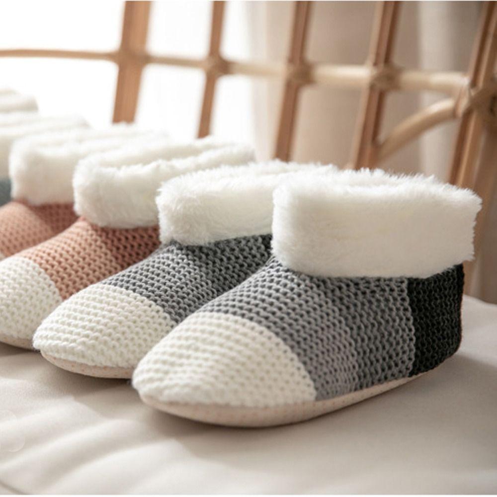Thickened Grip Fuzzy Floor Socks Winter Warm Slipper Socks Useful Home Sleeping Socks
