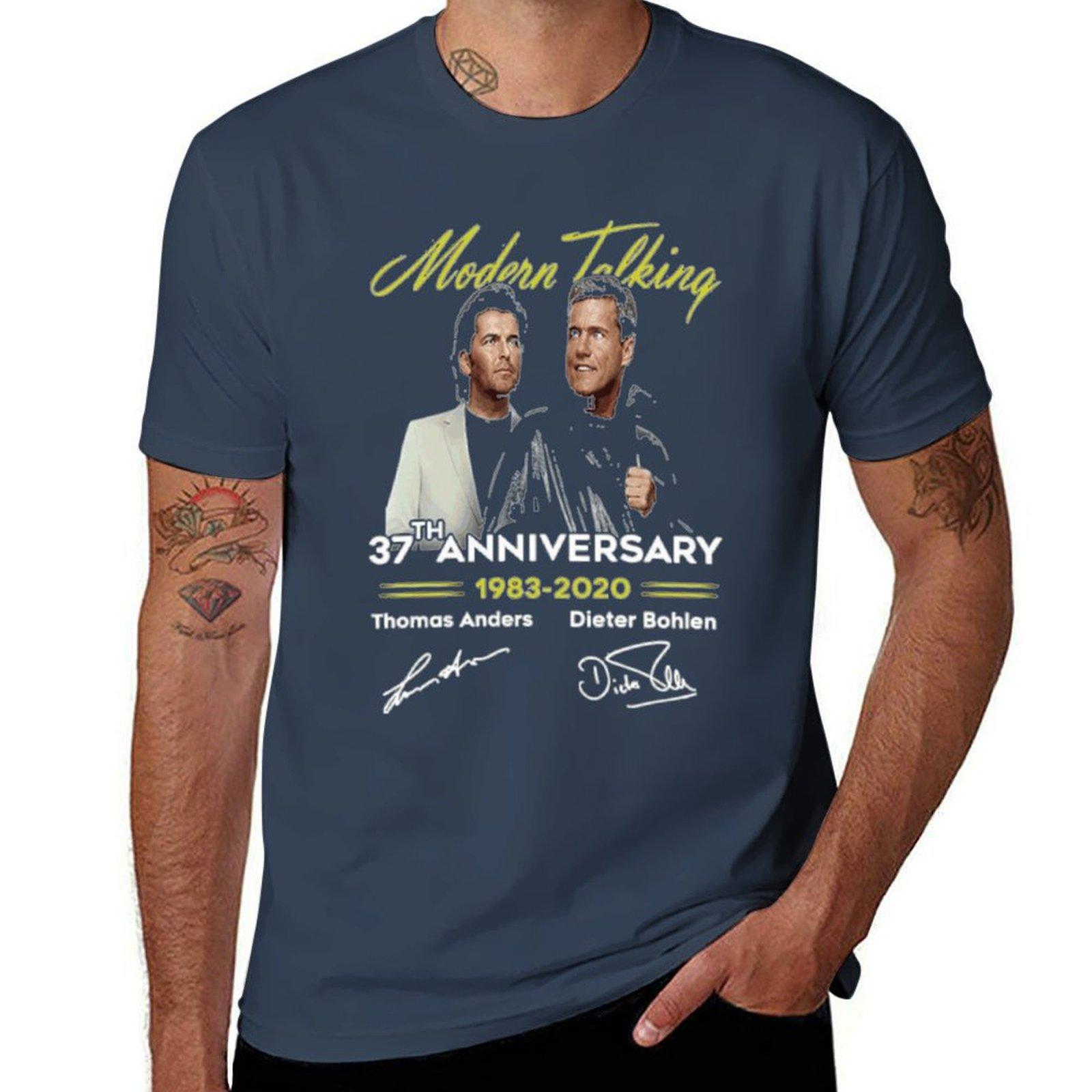 

Винтажная футболка Modern Talking на годовщину, смешные футболки хлопок хлопковые футболки мужские 100% футболка мужская роскошная футболка S