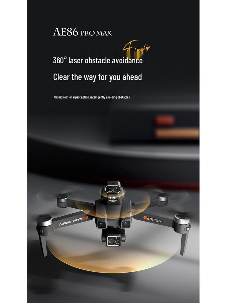 AE86 Professional HD Drone with Obstacle Avoidance, Anti-Shake, GPS, Auto Return, and Digital Image Transmission.