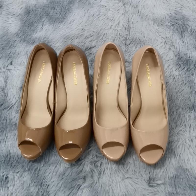 Dámské platformové lodičky na vysokém podpatku Módní Sexy S otevřenou špičkou 12cm Lakované Stilettos Gladiátorky Párty Svatba Jazzové taneční boty