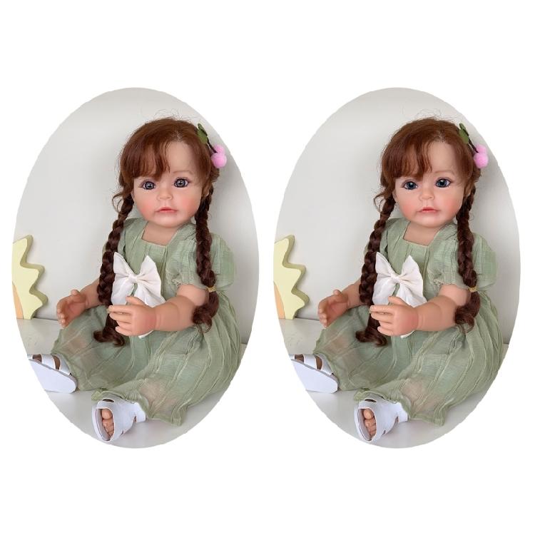 Reborns Baby Doll 22 Inch Toddler Girl Look Real with Accessories Birthday Gift