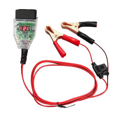 OBD2 gépjármű-akkumulátor-csere eszköz, OBD-12V-os autós számítógép-kikapcsolási memóriakímélő kábel, digitális kijelző elemszivárgás-érzékelő készlet