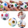 Rainbow Ball Puzzle Toy 12-hole Stress Relief Intellectual Toy Plastic Material 7cm Diameter