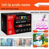 Children's DIY Acrylic Marker Set - Soft Tip, Quick-Dry, Colorful Watercolor Pens for Art and Journaling