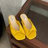 Fashion SUOJIALUN 2025 Summer New Candy Color Women Slipper Fashion Open Toe Slip On Slides Soft Flat Heel Outdoor Dress Beach Sandal