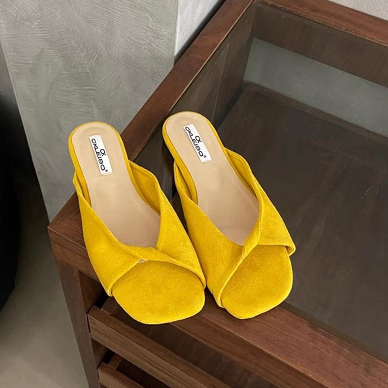 Fashion SUOJIALUN 2025 Summer New Candy Color Women Slipper Fashion Open Toe Slip On Slides Soft Flat Heel Outdoor Dress Beach Sandal