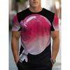 Men's Retro 3D Graphic Print T-Shirt - Perfect for Daily Wear and Vacation