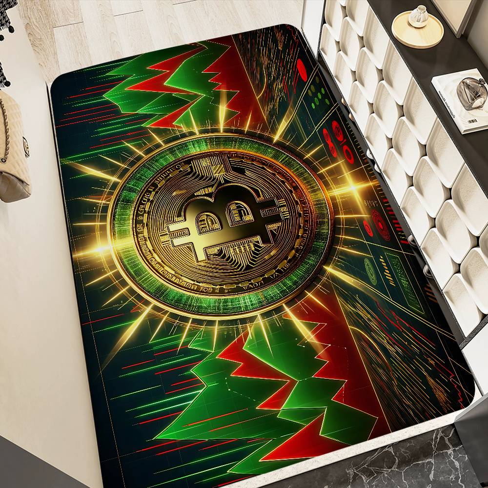 Bitcoin Entrance Door Mat Nordic Style Home Doormat Bathroom-Toilet Mats Bedroom Hotel Decor Mat