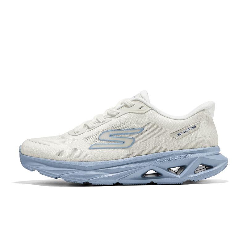 Skechers GLIDE STEP VORTEX Men Milky White Low Top Running Shoes Soft Rebound Breathable Comfortable 221042-OFWT 44.5